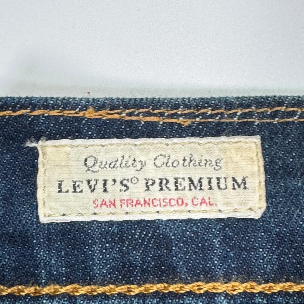 Levi's Premium 511 Slim Fit Jeans Mens 31x30 Dark Wash Blue Denim Big E